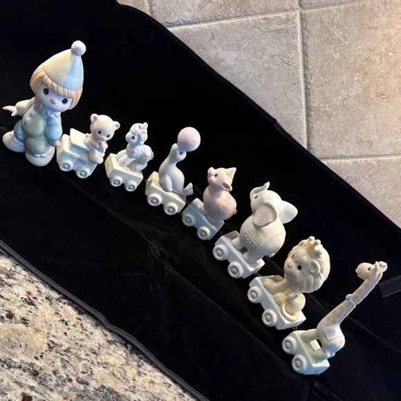 Precious moments birthday train circus clown figurine set baby 1 2 3 4 5 6 - Picture 3 of 13
